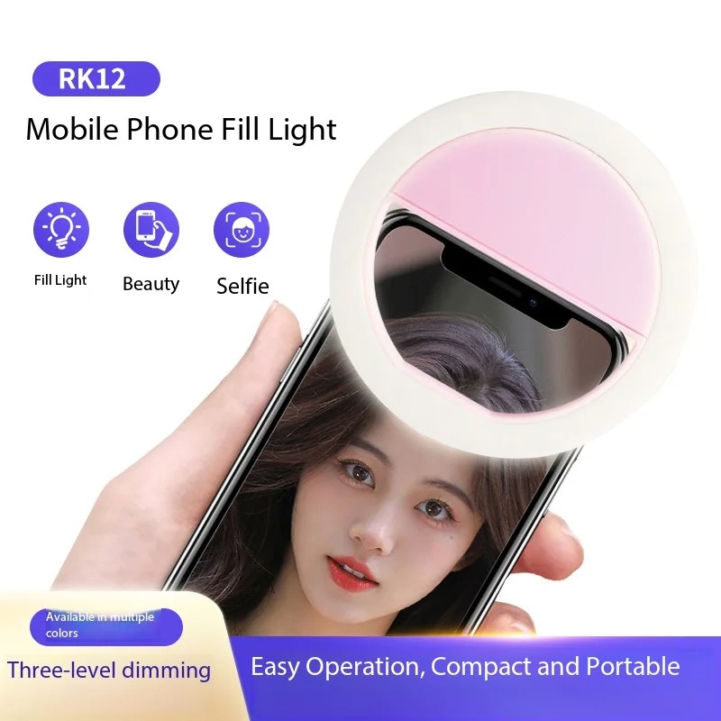 Photography Lighting Gear - Rechargeable Clip On Selfie Ring Light