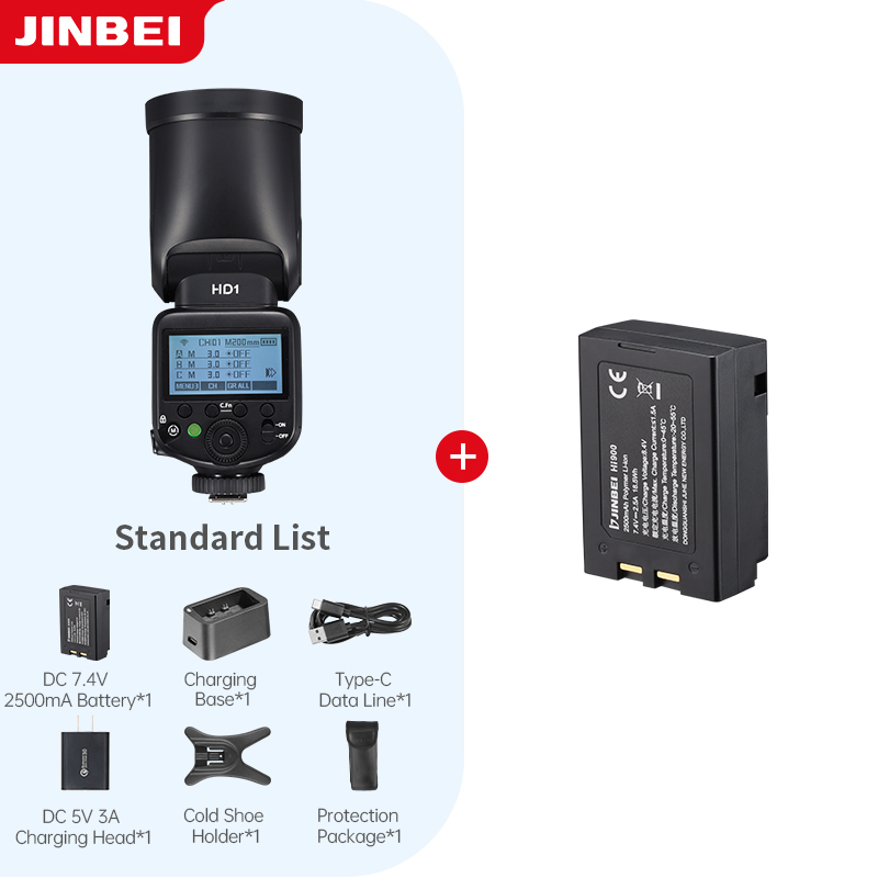 Photography Lighting Kit - JINBEI HD-1Round-head HSS Speedlite Outdoor Photography