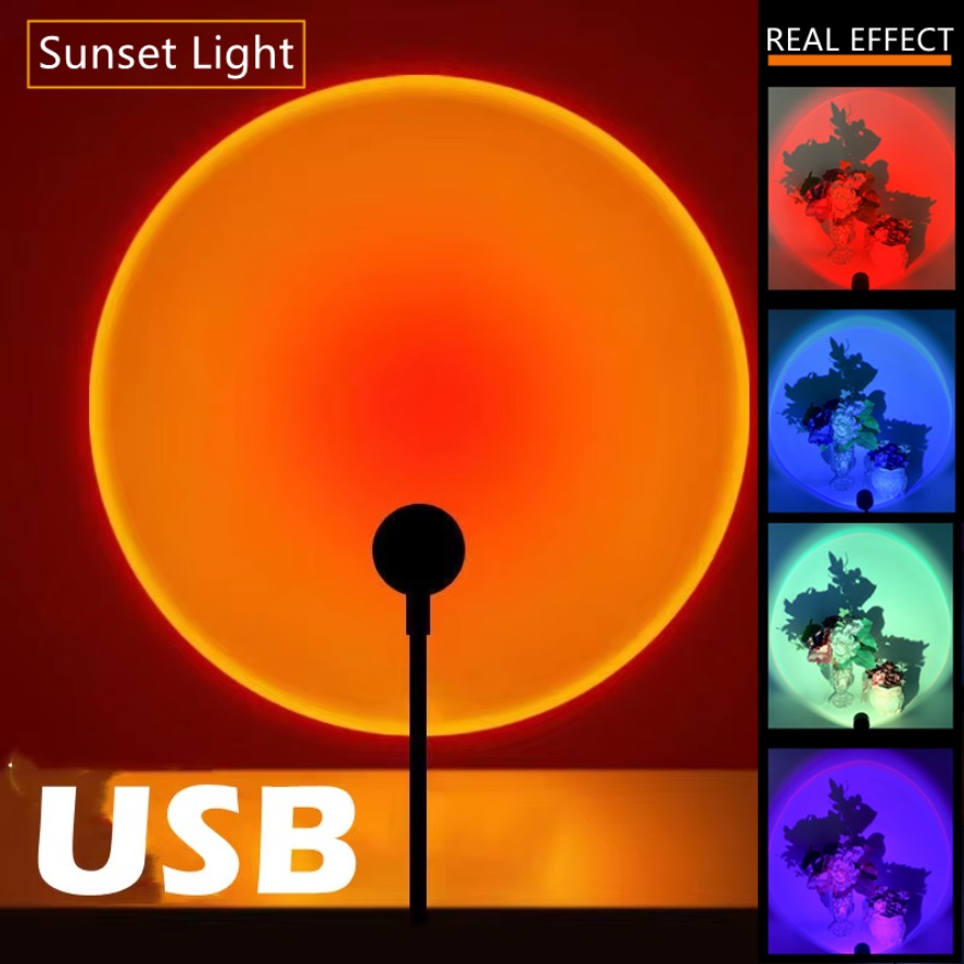 Photography Lighting Diy - Led 5V Colorful USB Sunset Lamp