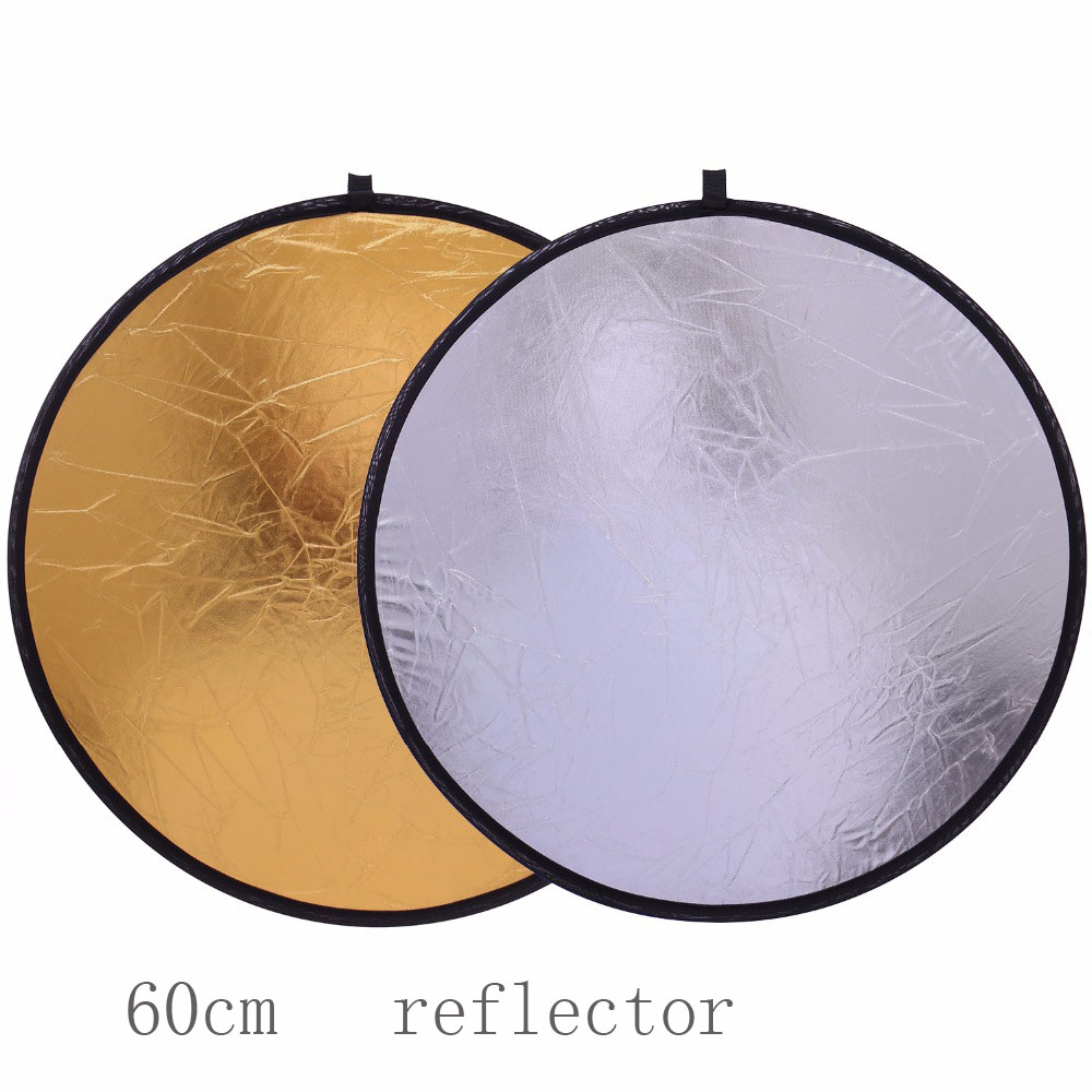 Reflector Disc Silver - 60cm 2in1 Handhold Multi Collapsible Portable