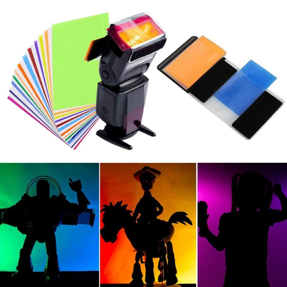 Photography Lighting Kit - 12 Colors Camera Flash Gels Lighting