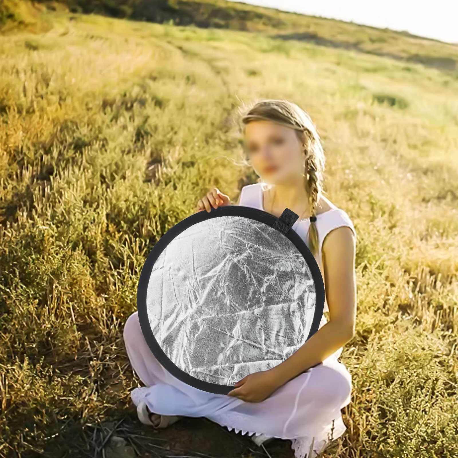 Reflector Disc Silver - 5-in-1 Handheld Photography Reflector With Gold