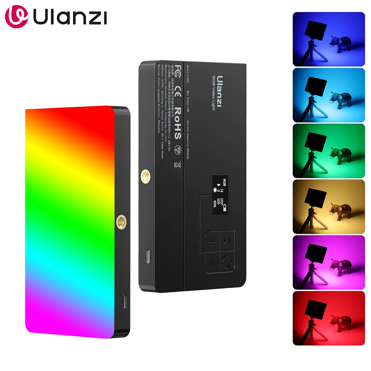 ULANZI LT002 RGB Video Light,  - Photography Lighting Outdoor 评论和价格