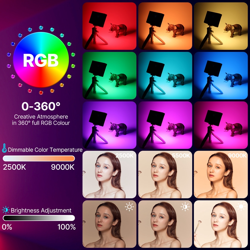ULANZI LT002 RGB Video Light,  - Photography Lighting Outdoor 评论和价格