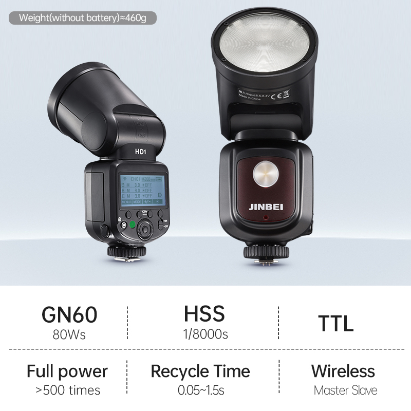 JINBEI HD-1Round-head HSS Spee - Photography Lighting Kit 评论和价格