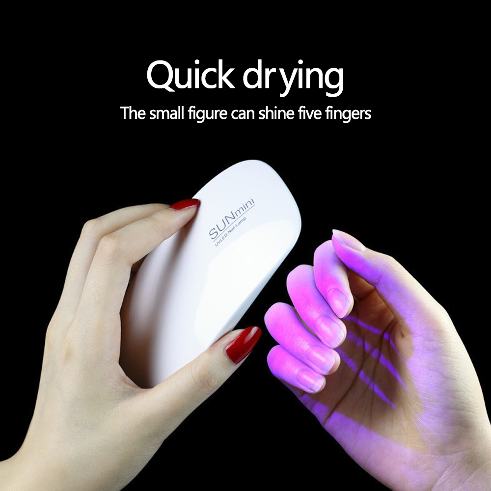 Portable 6 LED UV Nail Lamp 6W - Photography Lighting Gels 评论和价格