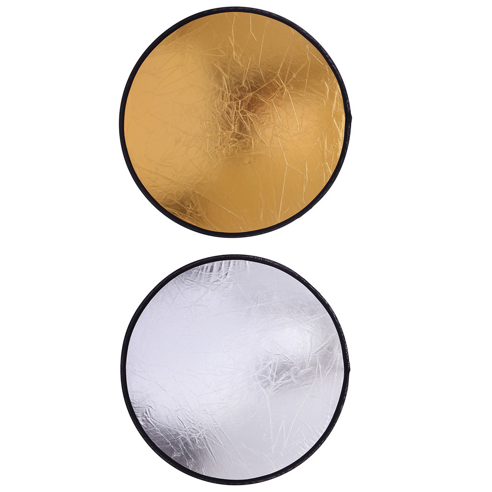 2Pcs Photography Reflector Sup - Reflector Disc Silver 评论和价格