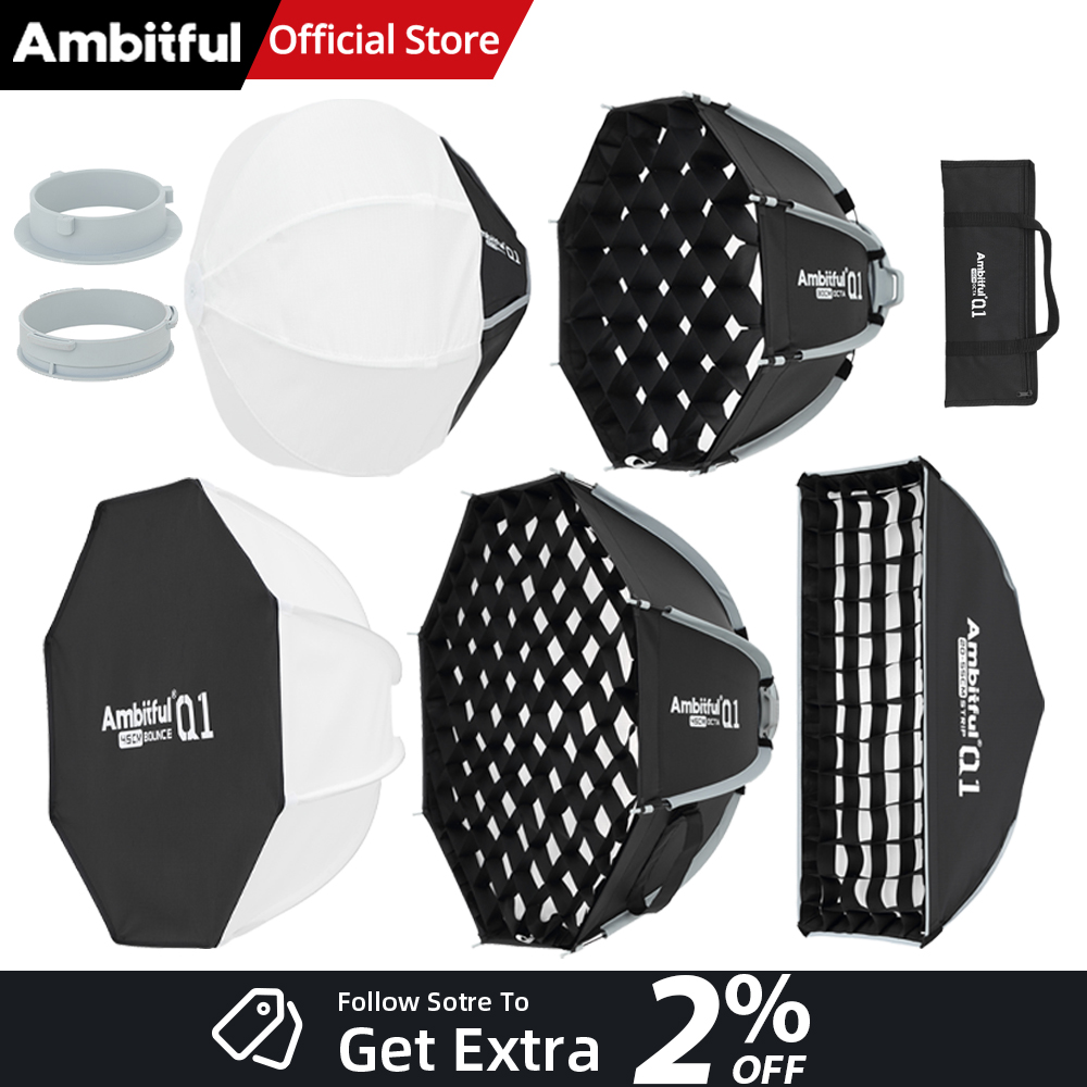 AMBITFUL Q1 Mini Bowens / GODO - Beauty Dish 55Cm 评论和价格
