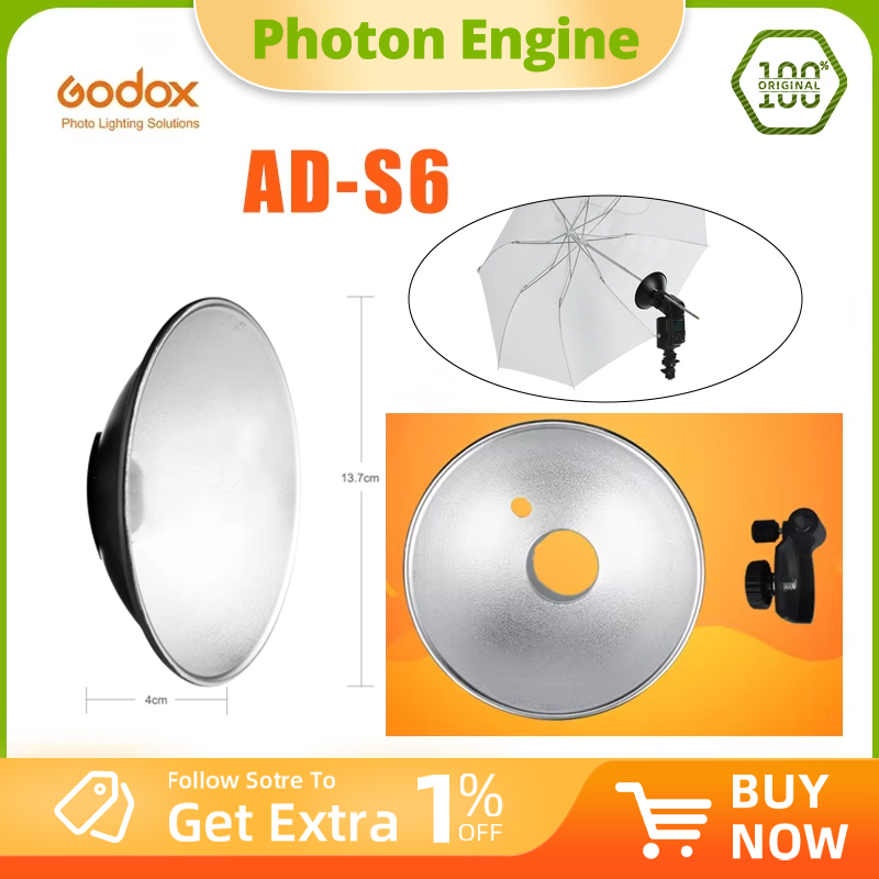 Godox AD-S6 Portable Umbrella- - Beauty Dish 55Cm 评论和价格