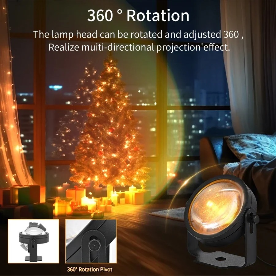 Smart LED Sunset Projector Lam - Photography Lighting Diy 评论和价格