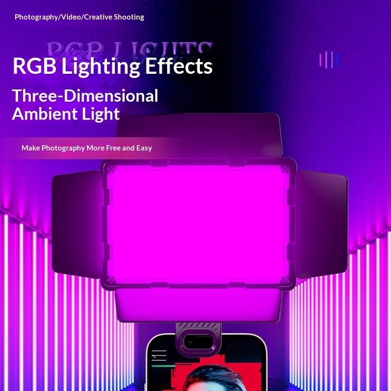 Four-page diffuser RGB fill li - Photography Lighting Outdoor 评论和价格