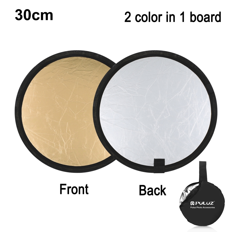 PULUZ 30cm Photography Reflect - Reflector Disc Silver 评论和价格