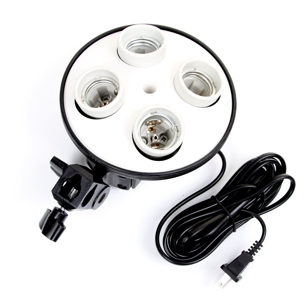 E27 Base Four Lamp Holder  Lig - Photography Lighting Kit 评论和价格