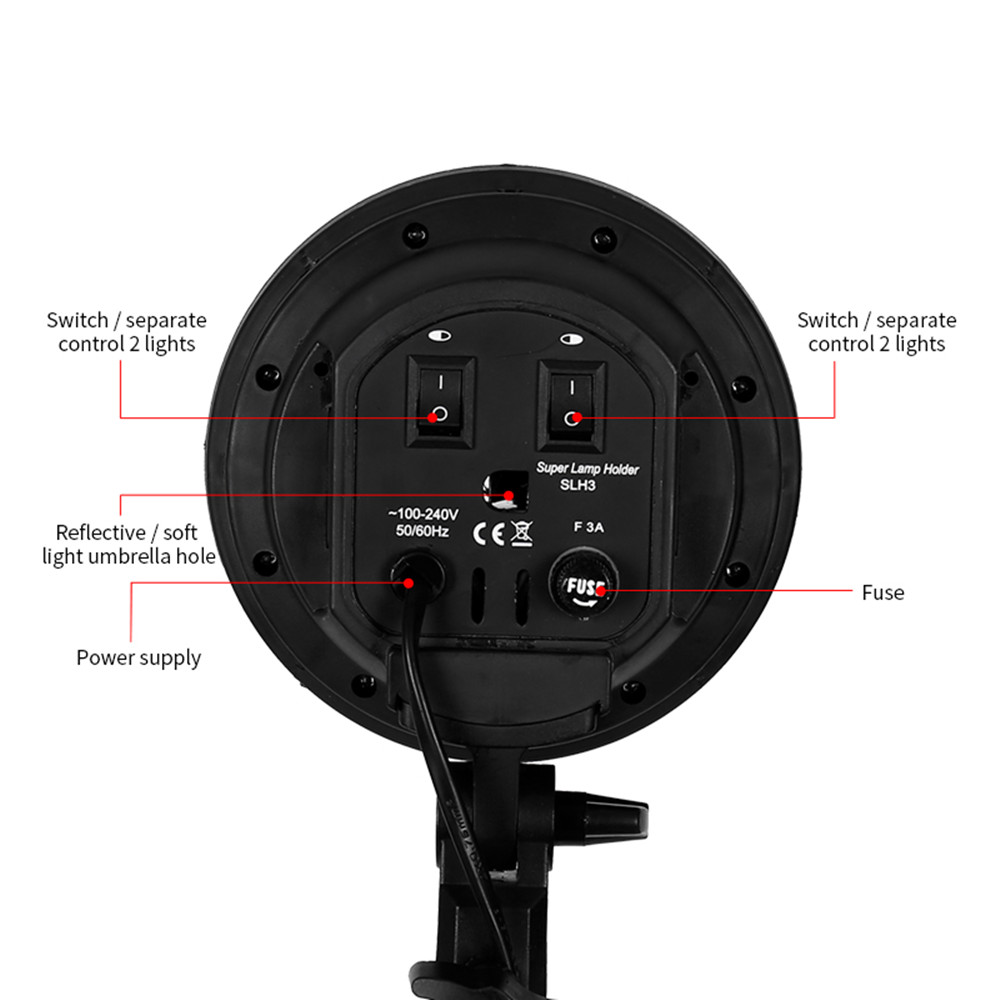 E27 Base Four Lamp Holder  Lig - Photography Lighting Kit 评论和价格