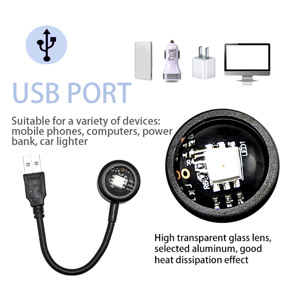 Mini LED Sunset Lamp USB Proje - Photography Lighting Diy 评论和价格