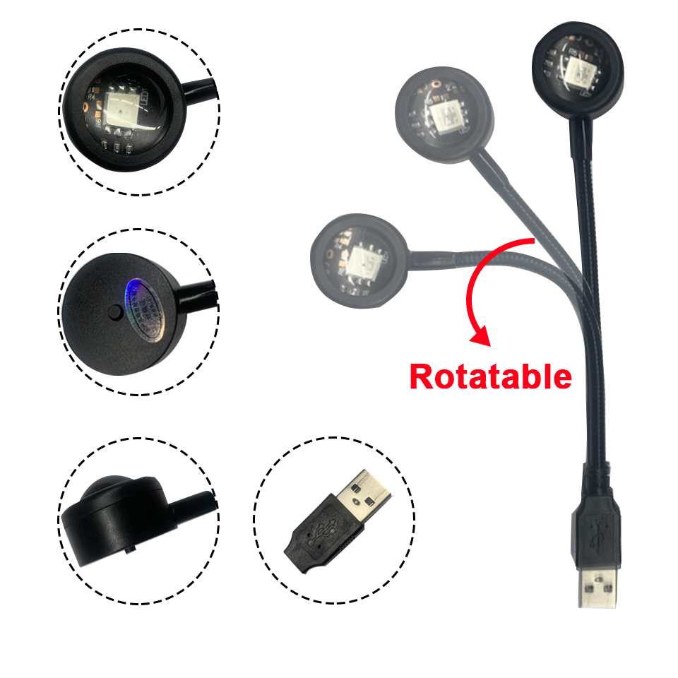 Mini LED Sunset Lamp USB Proje - Photography Lighting Diy 评论和价格