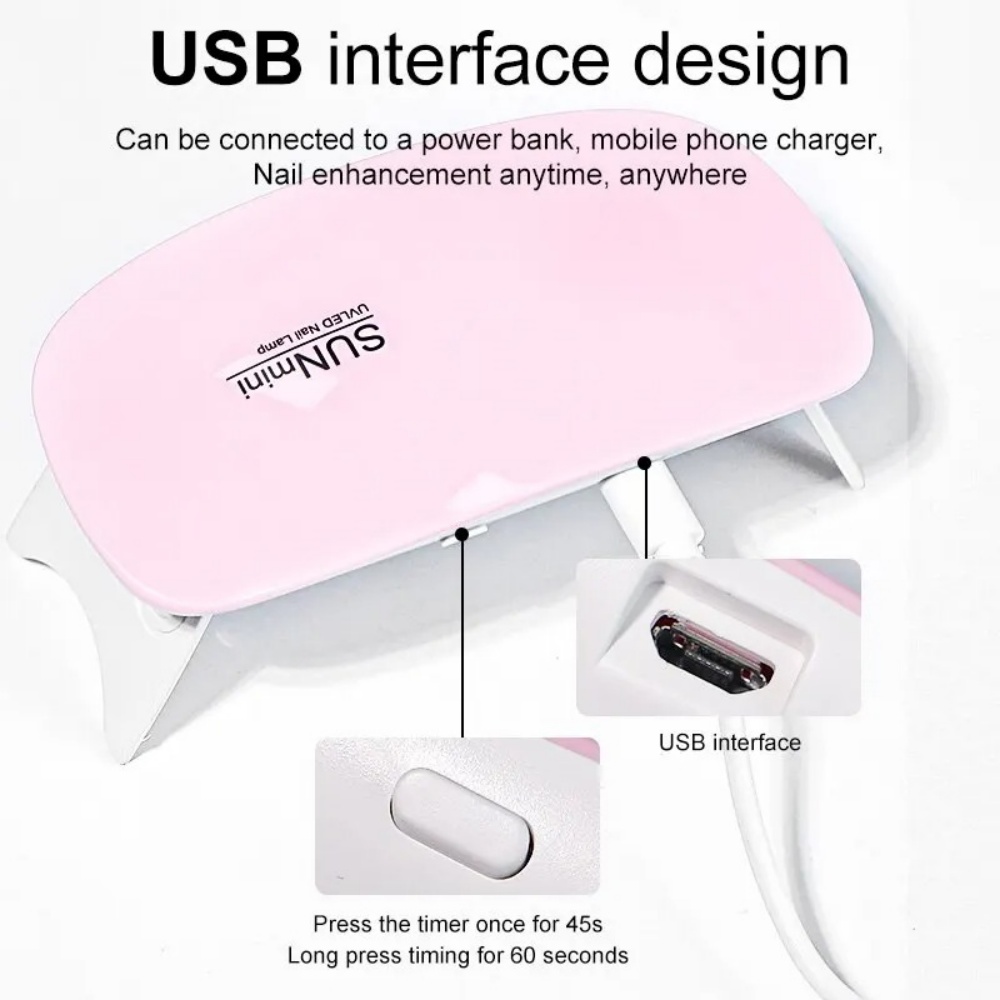 Foldable 6W UV LED Nail Lamp 6 - Photography Lighting Gels 评论和价格