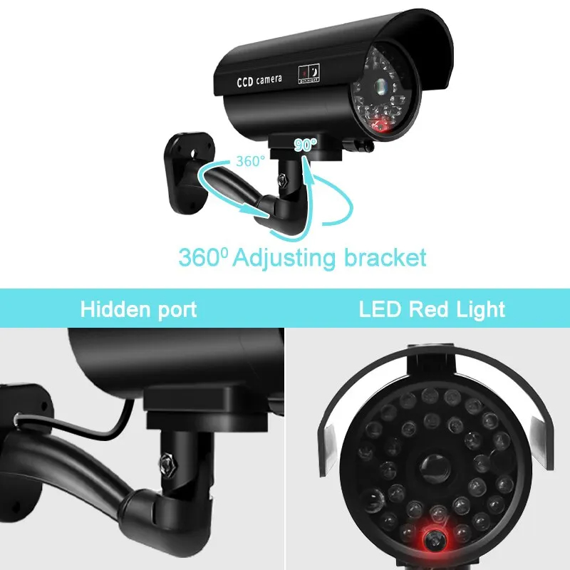 1PC Dummy Security Camera Watr - Photography Lighting Products 评论和价格