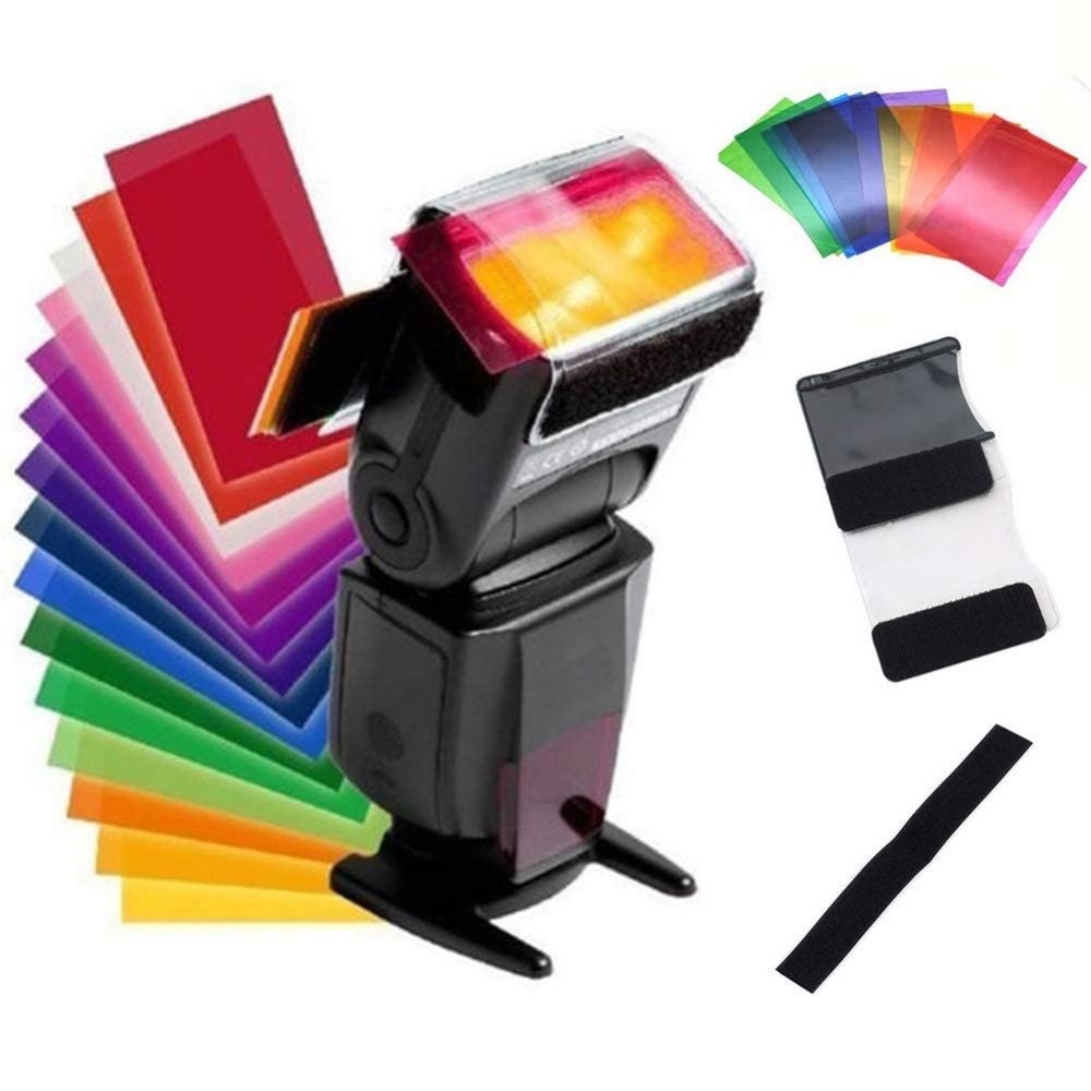 12 Colors Camera Flash Gels Li - Photography Lighting Kit 评论和价格