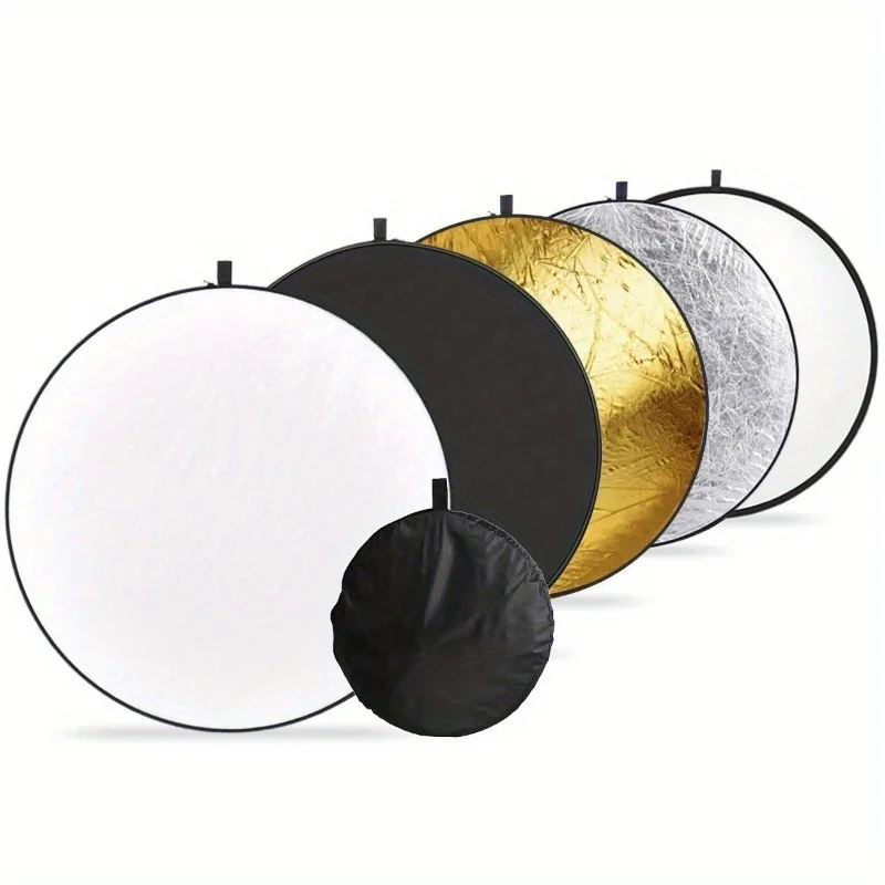 1pc Portable five in one refle - Reflector Disc Silver 评论和价格