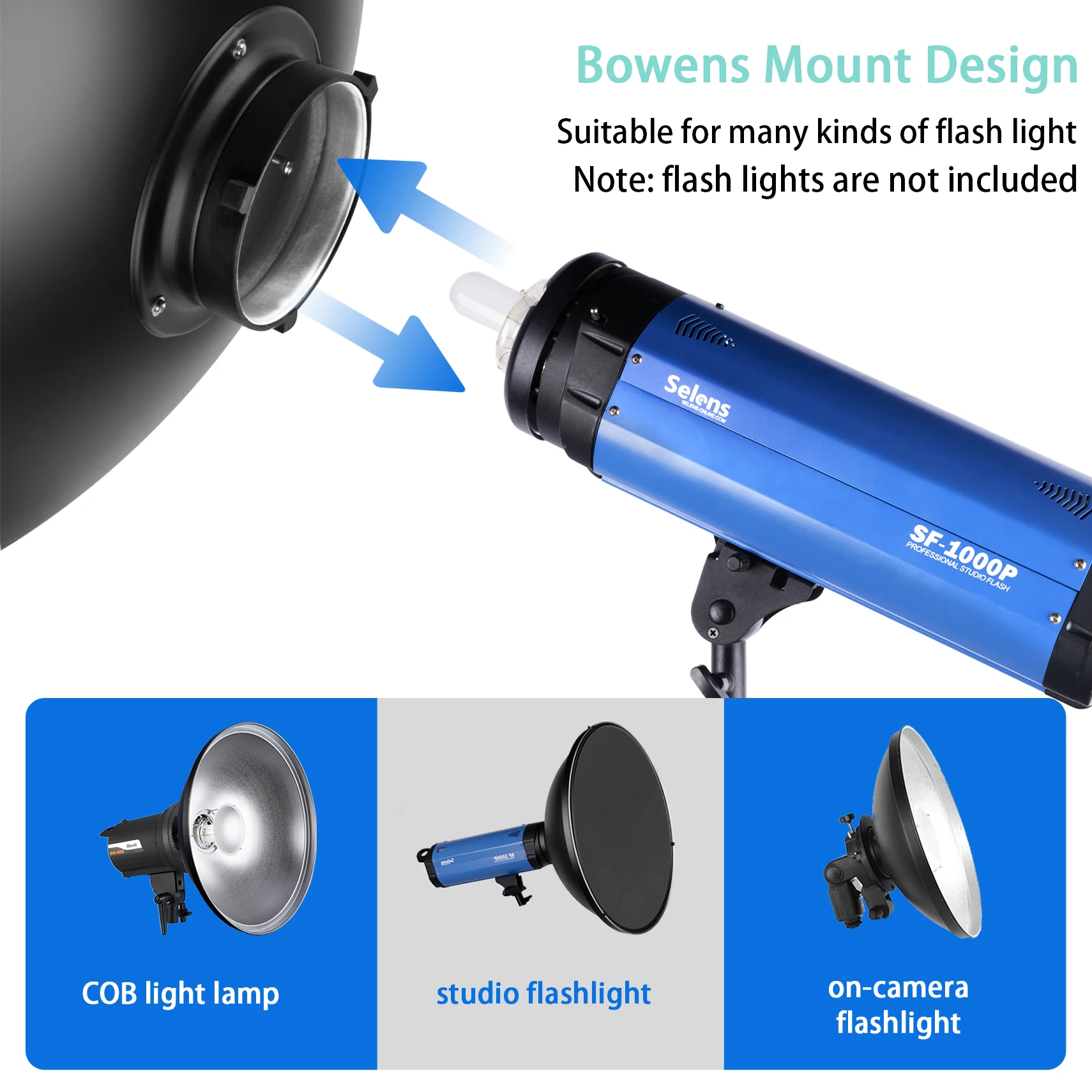 Selens 55cm Silver/White Inter - Beauty Dish 55Cm 评论和价格