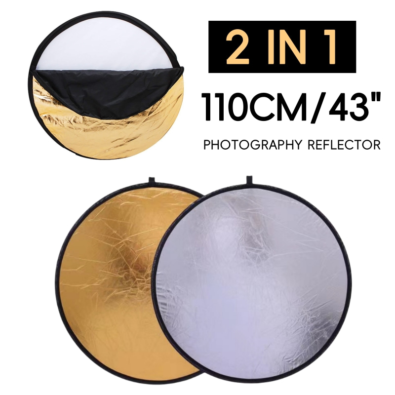 110cm Photography Mini Reflect - Reflector Disc Silver 评论和价格