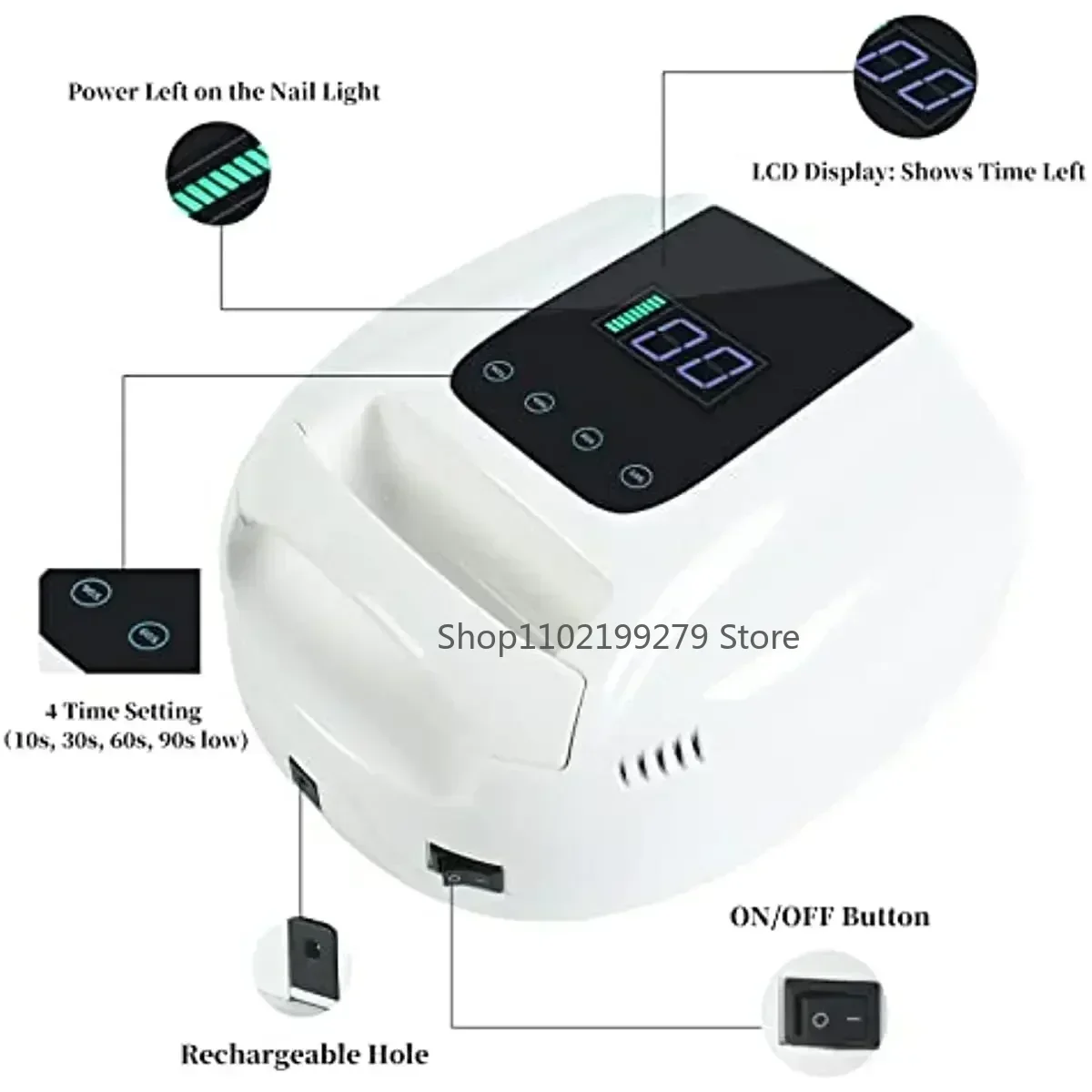 New Rechargeable Nail Lamp Cor - Photography Lighting Gels 评论和价格