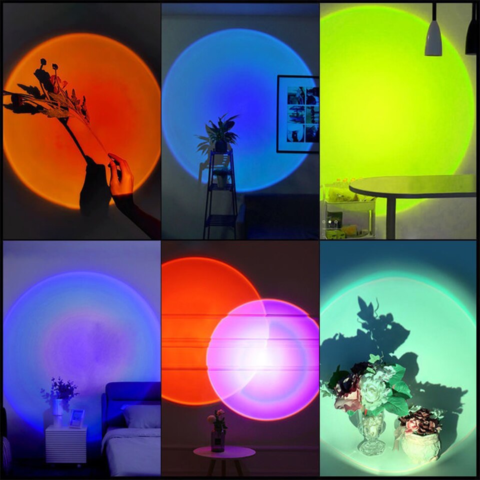 ZK40 LED Sunset Lamp Nightligh - Photography Lighting Diy 评论和价格