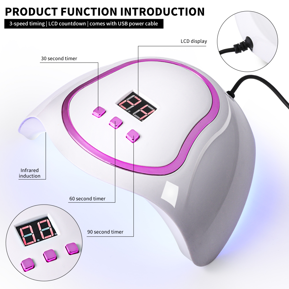 Professional UV LED Nail Lamp  - Photography Lighting Gels 评论和价格